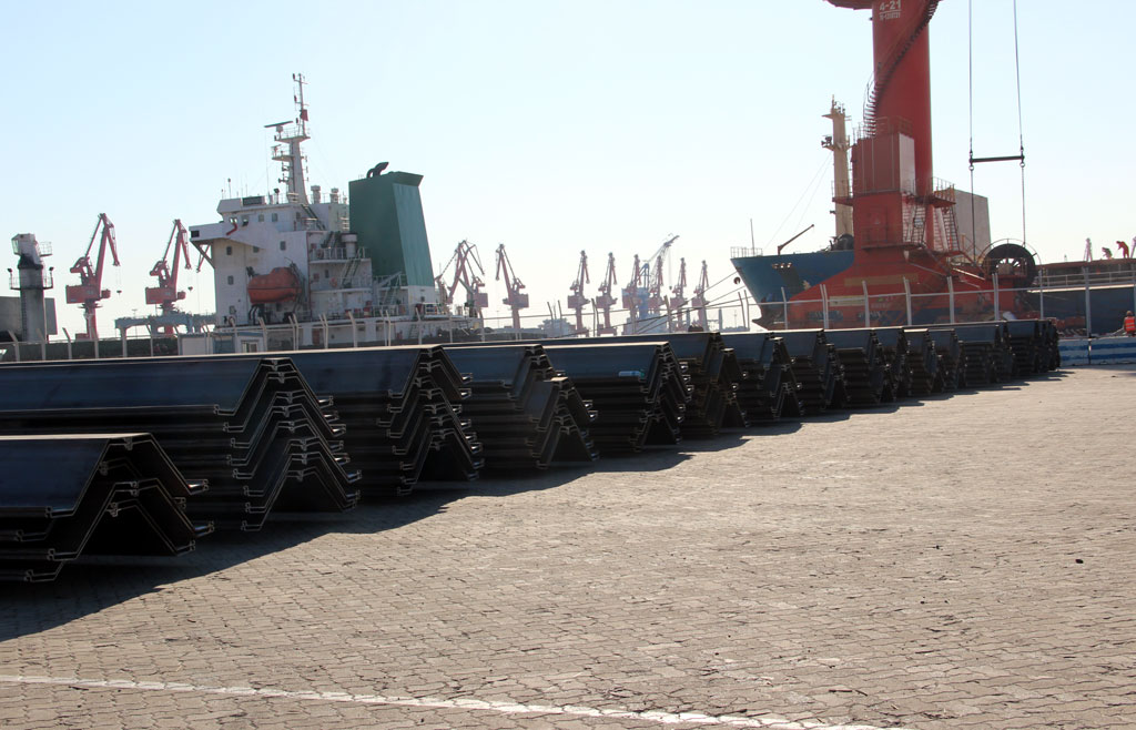Steel sheet pile exports to the UAE