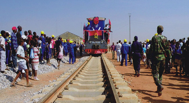 Rail exit to Angola
